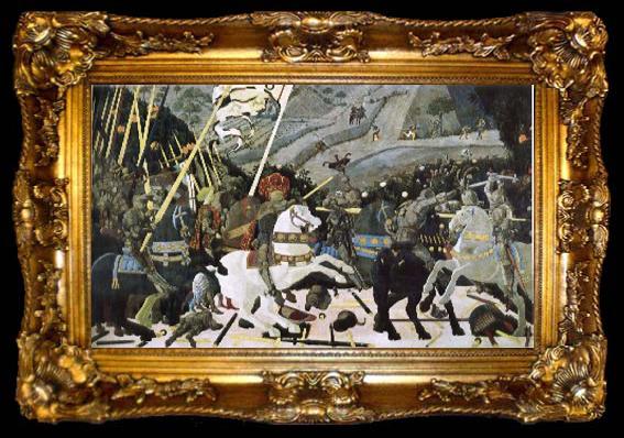 framed  UCCELLO, Paolo Battle of San Romano, ta009-2